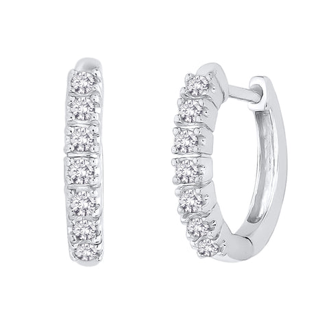 KATARINA Diamond Huggie Earrings (1/4 cttw GH, I2/I3)