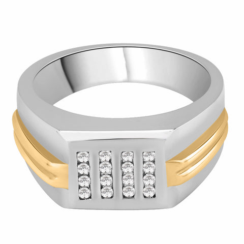 KATARINA Diamond Men's Wedding Band (1/4 cttw)