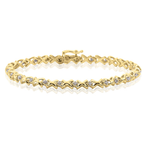 KATARINA 1/4 cttw Diamond Tennis Bracelet