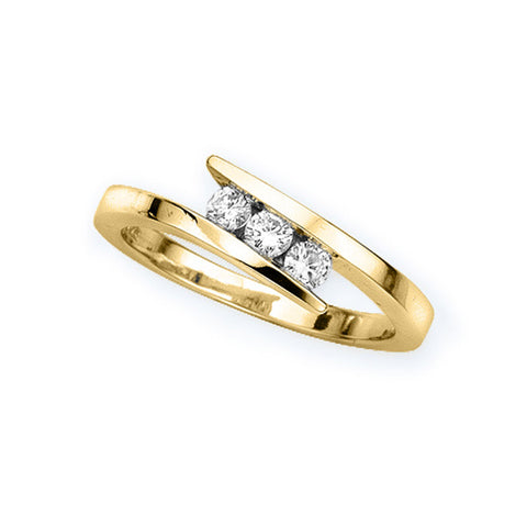 KATARINA 3 Diamond Engagement Ring (1/4 cttw)