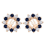 14K Rose Gold~Blue Sapphire