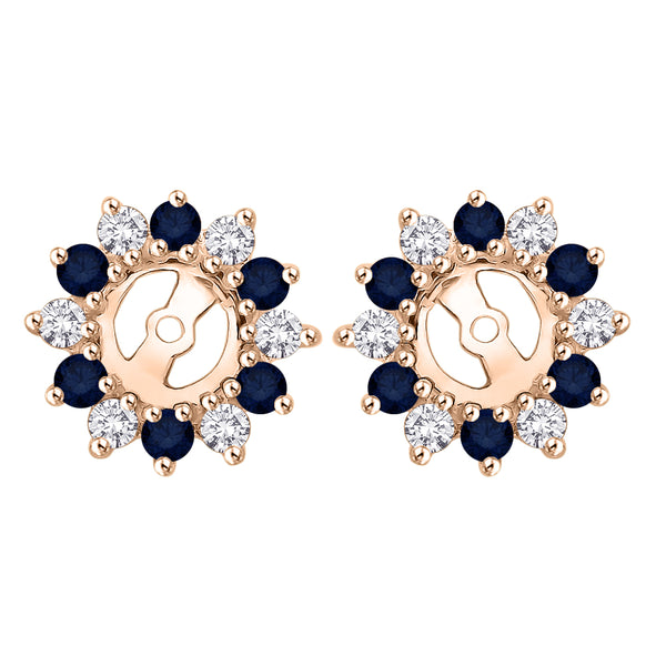 14K Rose Gold~Blue Sapphire