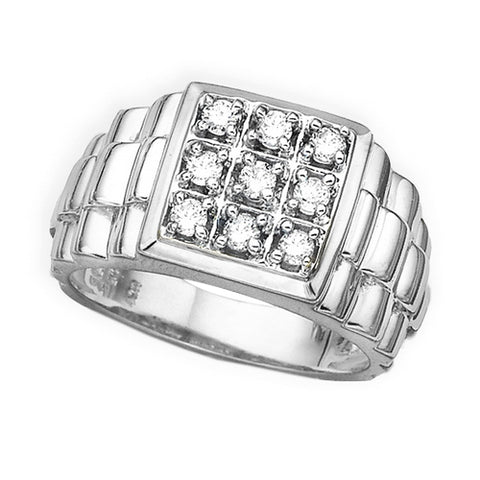 KATARINA Diamond Men's Wedding Band (1/2 cttw)