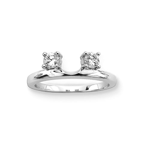 KATARINA Diamond Ring Guard Wrap Solitaire Enhancer (3/8 cttw GH, I1)