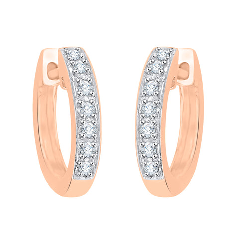 KATARINA Diamond Huggie Earrings (1/20 cttw)