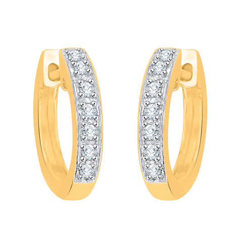 KATARINA Diamond Huggie Earrings (1/20 cttw)