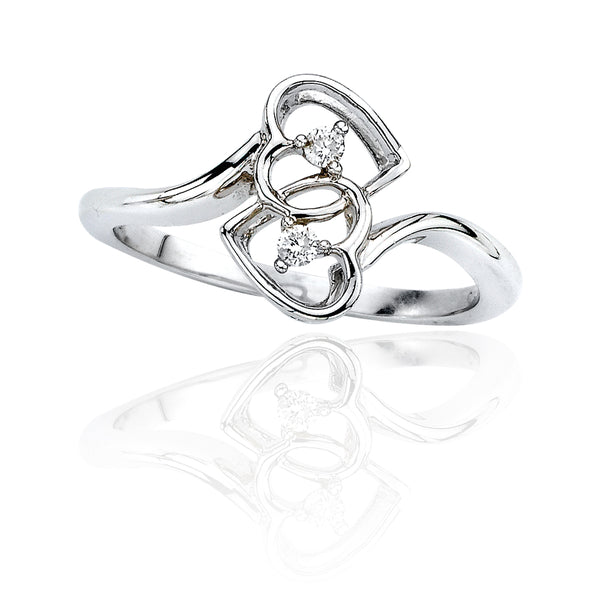14K White Gold, 10K White Gold, Sterling Silver