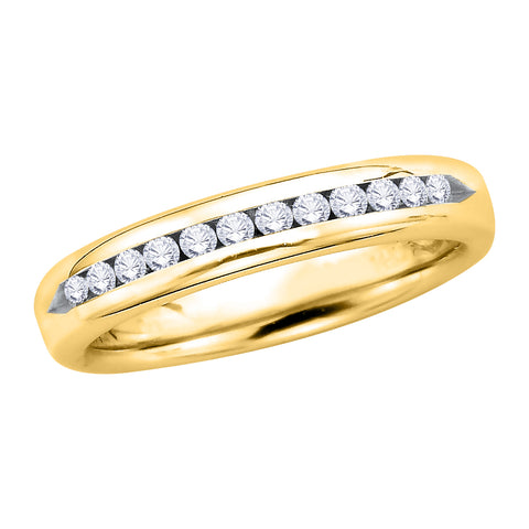 KATARINA Round Brilliant Cut Diamond Wedding Band (1 cttw)