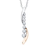 14K White and Rose Gold~GH | I2/I3