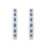 10K White Gold~Blue and White Diamond