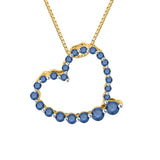 14K Yellow Gold~Blue Diamond