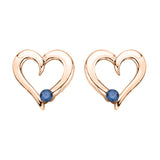 10K Rose Gold~Blue Diamond