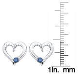 10K White Gold~Blue Diamond