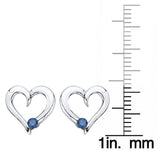 10K White Gold~Blue Diamond