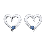 10K White Gold~Blue Diamond