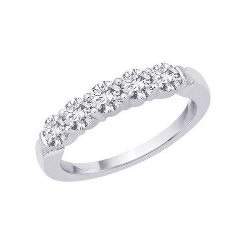 KATARINA 5 Stone Classic Diamond Ring (1 cttw GH, I1/I2)