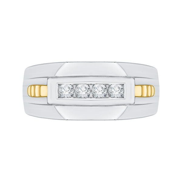 10K White and Yellow Gold