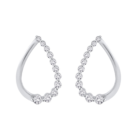 KATARINA Diamond Teardrop Earrings (1/3 cttw)