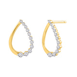 14K Yellow Gold~White Diamond