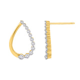 14K Yellow Gold~White Diamond