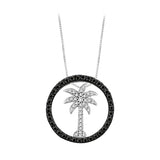 10K White Gold~Black and White Diamond