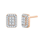 14K Rose Gold~White Diamond