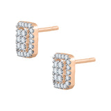 14K Rose Gold~White Diamond