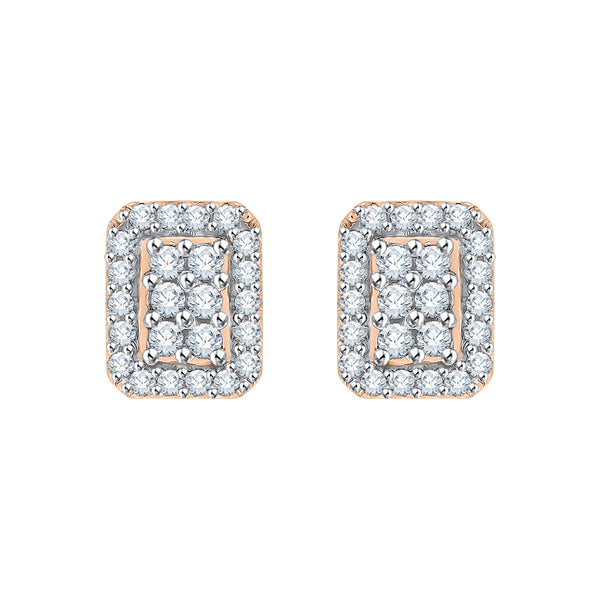 14K Rose Gold~White Diamond