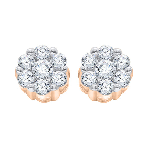 KATARINA Diamond Cluster Earrings (1/4 cttw)