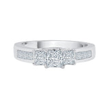 14K White Gold~HI | I2/I3