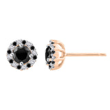 10K Rose Gold~Black and White Diamond