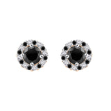 10K Rose Gold~Black and White Diamond