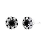 10K White Gold~Black and White Diamond