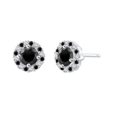 10K White Gold~Black and White Diamond