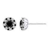 10K White Gold~Black and White Diamond