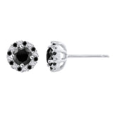 10K White Gold~Black and White Diamond