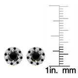 10K Yellow Gold~Black and White Diamond