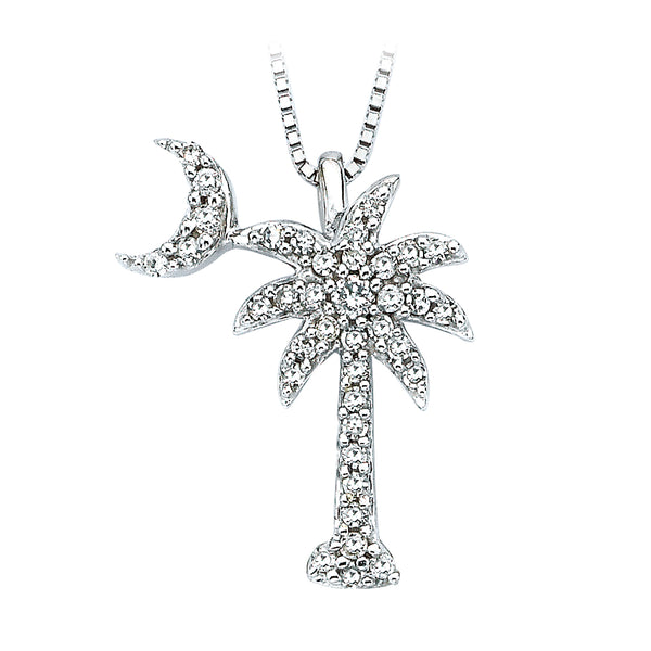 14K White Gold, 10K White Gold, Sterling Silver
