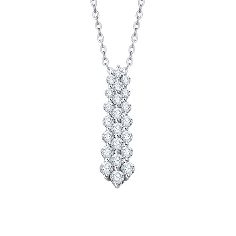 KATARINA Diamond Fashion Pendant Necklace (1/2 cttw)