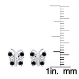 14K White Gold~Black and White Diamond, 10K White Gold~Black and White Diamond