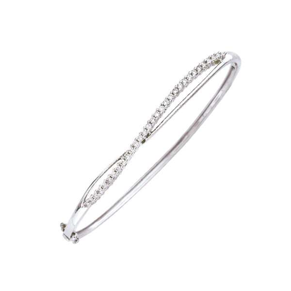 14K White Gold, 10K White Gold, Sterling Silver