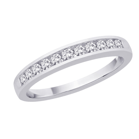 KATARINA Channel Set Wedding Band (1/4 cttw)
