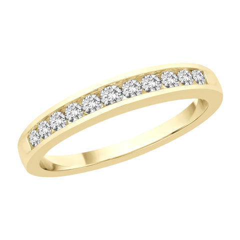 KATARINA Channel Set Wedding Band (1/4 cttw)