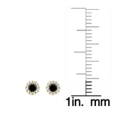 14K Yellow Gold~Black and White Diamond, 10K Yellow Gold~Black and White Diamond