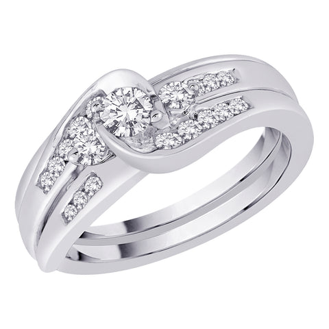 KATARINA Diamond Bridal Engagement Set (1/2 cttw)