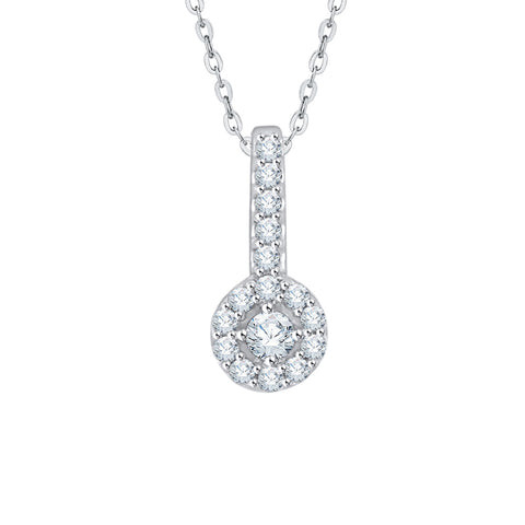 KATARINA Diamond Fashion Pendant Necklace (1/6 cttw)