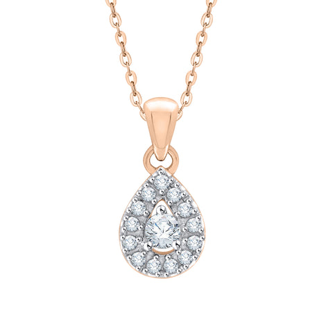 KATARINA Diamond Fashion Pendant Necklace (1/4 cttw)