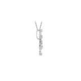 KATARINA Diamond "Snow Flake" Pendant Necklace (1/10 cttw)