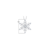 KATARINA Diamond "Snow Flake" Pendant Necklace (1/10 cttw)