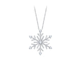 KATARINA Diamond "Snow Flake" Pendant Necklace (1/10 cttw)